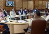 Chief Secretary chairing a meeting on Tuesday.