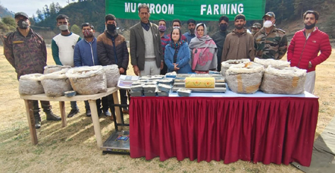 Participants during Mushroom Farming Awareness Camp. —Excelsior/Tilak Raj