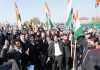 Members of Bar Association Jammu taking out protest march on Wednesday. —Excelsior/Rakesh