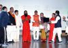 MP CM Shivraj Singh Chouhan along with Yog Guru Ramdev and others launching 75 crore Surya Namaskar Sankalp Program at Patanjali Yogapeeth in Haridwar.