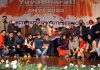 Director Sports Gazanfar Ali honouring participants of Youth Festival at Zorawar Singh Auditorium, University of Jammu.