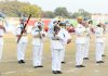 Lt Governor presenting an award during Beating Retreat ceremony.