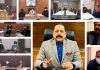 Union Minister Dr Jitendra Singh convening a high-level online meeting of administration, health authorities, elected representatives and other concerned senior functionaries of Jammu & Kashmir, on Saturday.