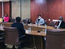 Union Minister Dr Jitendra Singh presiding over a high - level joint meeting of all the Science Ministries and Science Departments, in hybrid mode, at Prithvi Bhawan,New Delhi on Monday.