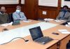 Chief Secretary A K Mehta chairing a meeting.