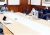 Chief Secy chairing a meeting on Friday.