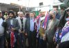 Apni Party president Altaf Bukhari and other leaders during the joining programme on Thursday.