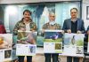 Members of Birding Group along with Vice Chancellor, Prof Manoj Dhar releasing the new year calendar at Jammu on Wednesday.