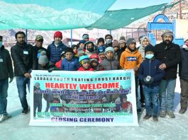 Participants of Ice Hockey Coaching Camp at Kargil. — Excelsior/Basharat Ladakhi