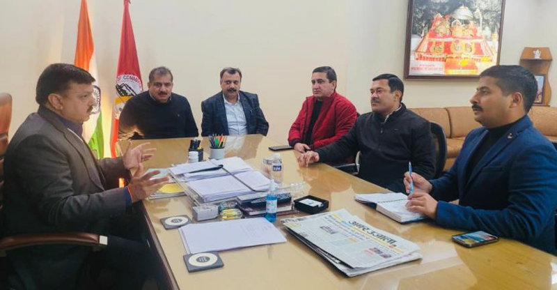 CCI office bearers at a meeting in Jammu on Thursday.