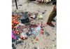 Site of the blast at Slathia Chowk in Udhampur on Wednesday. —Excelsior/ K Kumar