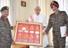 Lt Governor with GOC-in-C Northern Command, Lt Gen Upendra Dwivedi and Lt General ADS Aujla.