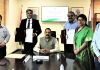 Union Minister Dr Jitendra Singh witnessing the signing of Agreement between Dr Krishna Ella of Bharat Biotech International Pvt. Ltd and Rajesh Pathak of Technology Development Board,Union Ministry of Science & Technology, at New Delhi on Saturday.