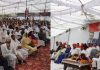 Apni Party leader Altaf Bukhari addressing a gathering at Domana on Sunday.