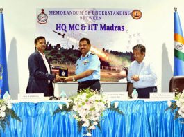 Indian Air Force and IIT-Madras signed an MoU on Wednesday for various developmental projects to support the requirements of the Air Force.