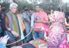 Lt Governor Manoj Sinha during his visit to Surajkund International Crafts Mela in Haryana.