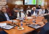 Chief Secretary A K Mehta chairing a meeting on Thursday.