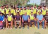 Teams posing alongwith JKCA Member, Selectors and other officials at GGM Science College Hostel Ground in Jammu.