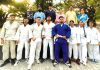 Selected Judokas posing for a group photograph with office bearers of J&K Judo Association at Jammu on Monday.