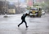 Jammu city witnesses heavy rain on Saturday. -Excelsior/Rakesh