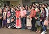 Alumni and Faculty of Govt. Degree College for Women posing for a group photograph at Kathua on Wednesday.