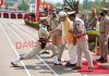 Lieutenant Governor Manoj Sinha installs badge on a recruit at SKPA Udhampur on Thursday. -Excelsior/K Kumar
