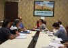 DC Avny Lavasa chairing a meeting at Jammu.
