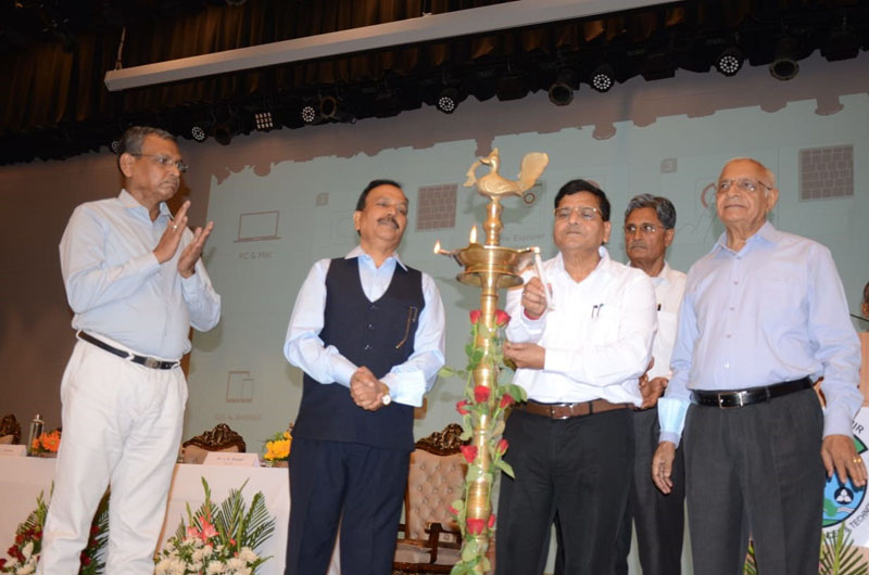 SKUAST-Jammu Vice Chancellor and others lighting ceremonial lamp during inaugural of 3-day convocation on Sunday.