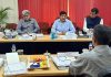 Atal Dulloo, Prof J P Sharma and others attending SKUAST-J Board of Management meeting on Monday.