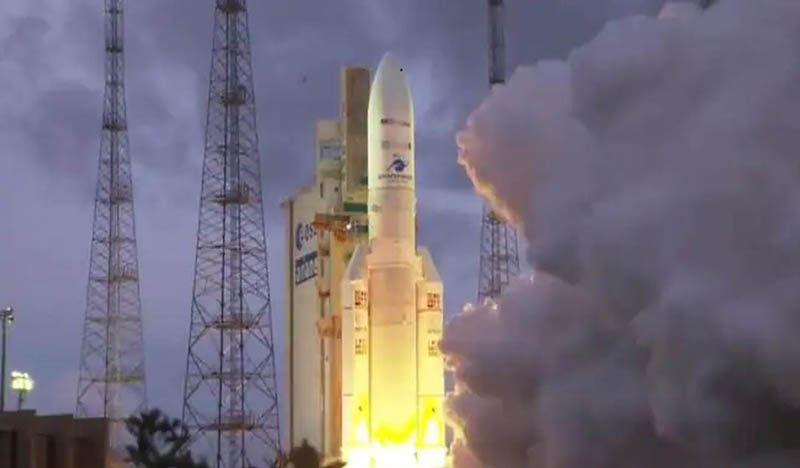 Arianespace launched GSAT-24 on-board Ariane-V VA257 flight from the Guiana Space Centre in Kourou.