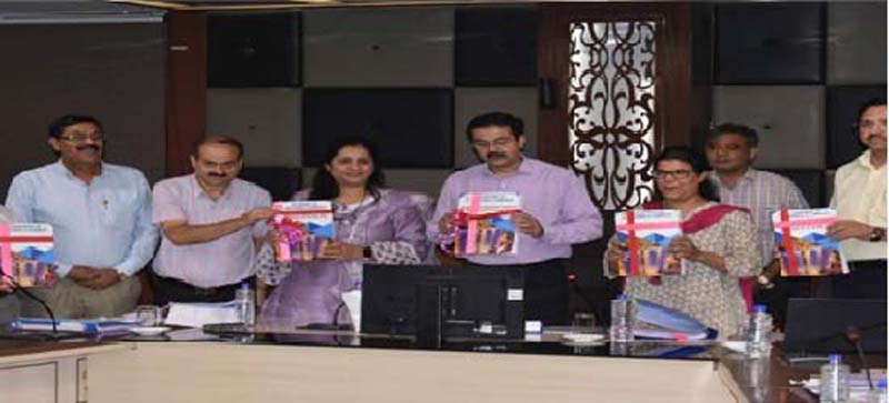 Addl CS Vivek Bhardwaj launching handbook of DIC at Jammu.