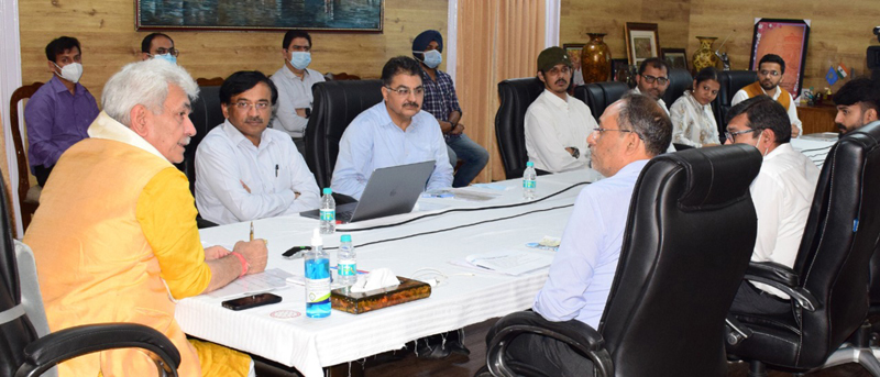 Lt Governor chairing a meeting on Thursday.