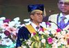 Chief Justice of India NV Ramana speaking at the convocation ceremony at the Hidayatullah National Law University, Raipur.
