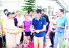 ADGP Mukesh Singh inaugurating the renovated Gym for Policemen at Jammu on Wednesday.