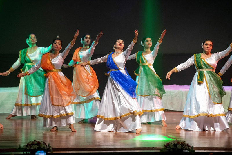 Artists performing in India Festival in Mauritius.