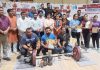 Winners posing for a group photograph alongwith dignitaries at Jammu.