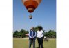 Officials of IISM Gulmarg during conduct of Hot Air Ballooning on the grounds of Government Science College, Jammu.