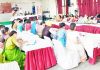 Participants of Youth Parliament Competition at KV No.1 Jammu on Saturday.