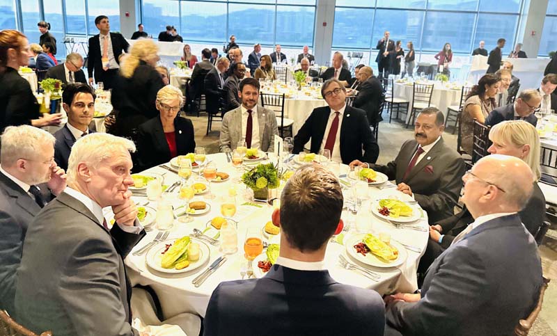 Union Minister Dr Jitendra Singh at the dinner meeting following the opening ceremony of Global Clean Energy Action Forum-2022 at Heinz History Centre, Pittsburgh, Pennsylvania, US.