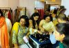 Customers having glimpses of jewellery during exhibition.