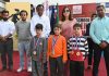 Winners posing for a group photograph along with officials at BOMIS Jammu on Thursday.