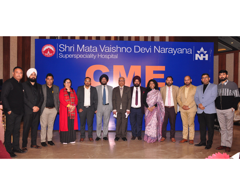 Delegates and medical professionals at Cervical Cancer CME by SMVD Narayana Hospital in Jammu.