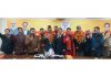 Prominent people from Kishtwar being welcomed in BJP by party president, Ravinder Raina and general secretary, Sunil Sharma at Jammu on Wednesday.