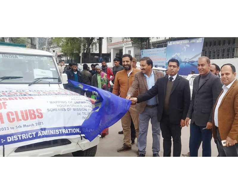 DC Rajouri Vikas Kundal during launch of an awareness campaign.