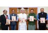 Lt Governor releasing “Kartavya Marg” Annual In-house Magazine of Shri Kilakh Jyotish Evam Vedic Sansthan.