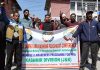 AJKPC during protest in Srinagar. —Excelsior/Shakeel