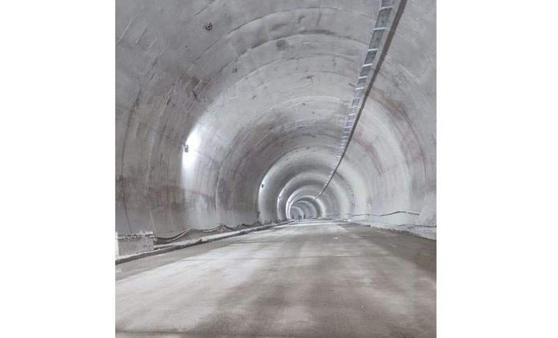 A picture of the tunnel tweeted by Union Minister Nitin Gadkari on Wednesday.