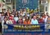 Group photograph of winners and participants with the dignitaries at Jammu on Sunday.