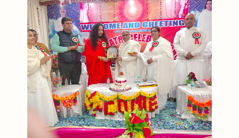 Sahil Ji Maharaj during a function of Brahma Kumaris at Jammu on Thursday.
