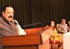Union Minister Dr Jitendra Singh addressing the State/UT officers recently inducted into the IAS.